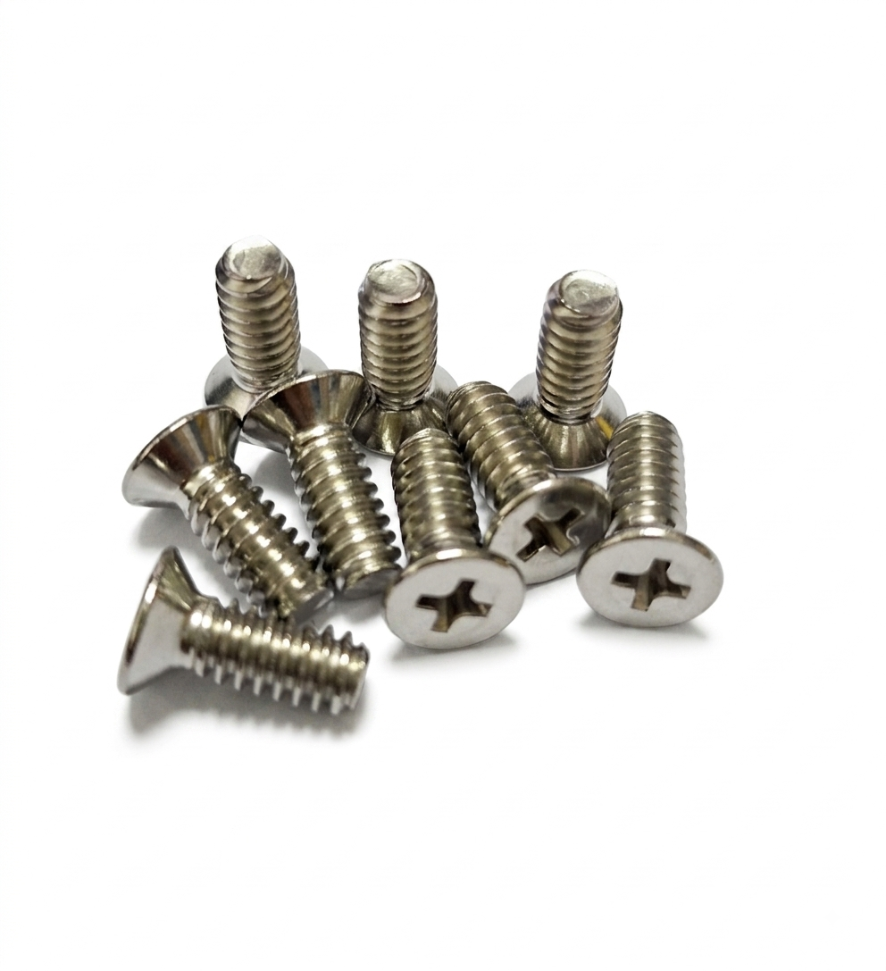 3/16 x 1/2 Stainless steel SS 304 Grade flat csk head phillips machine screw for HVAC and hardware applications in UAE