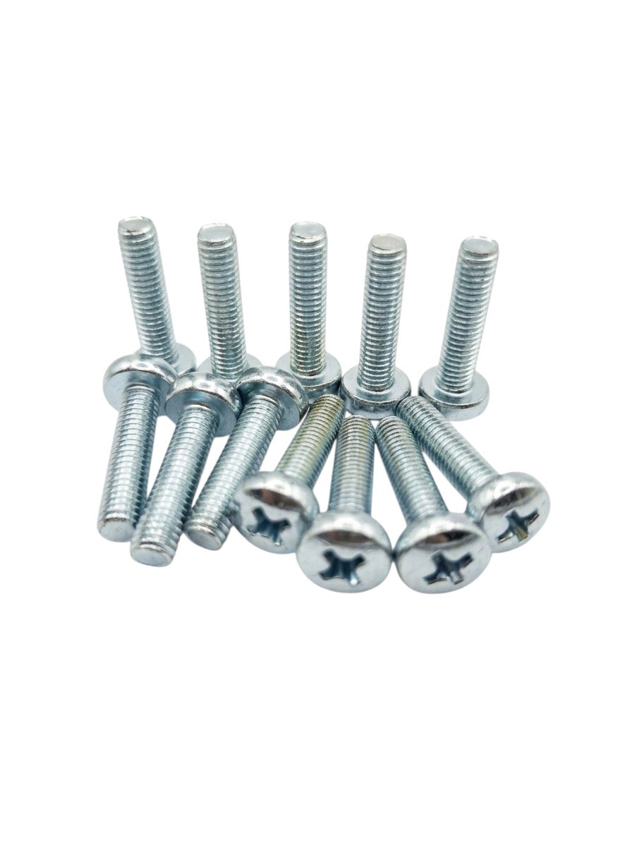 Galvanized zinc plated machine screws pan head phillips taiwan supplier for HVAC and hardware applications