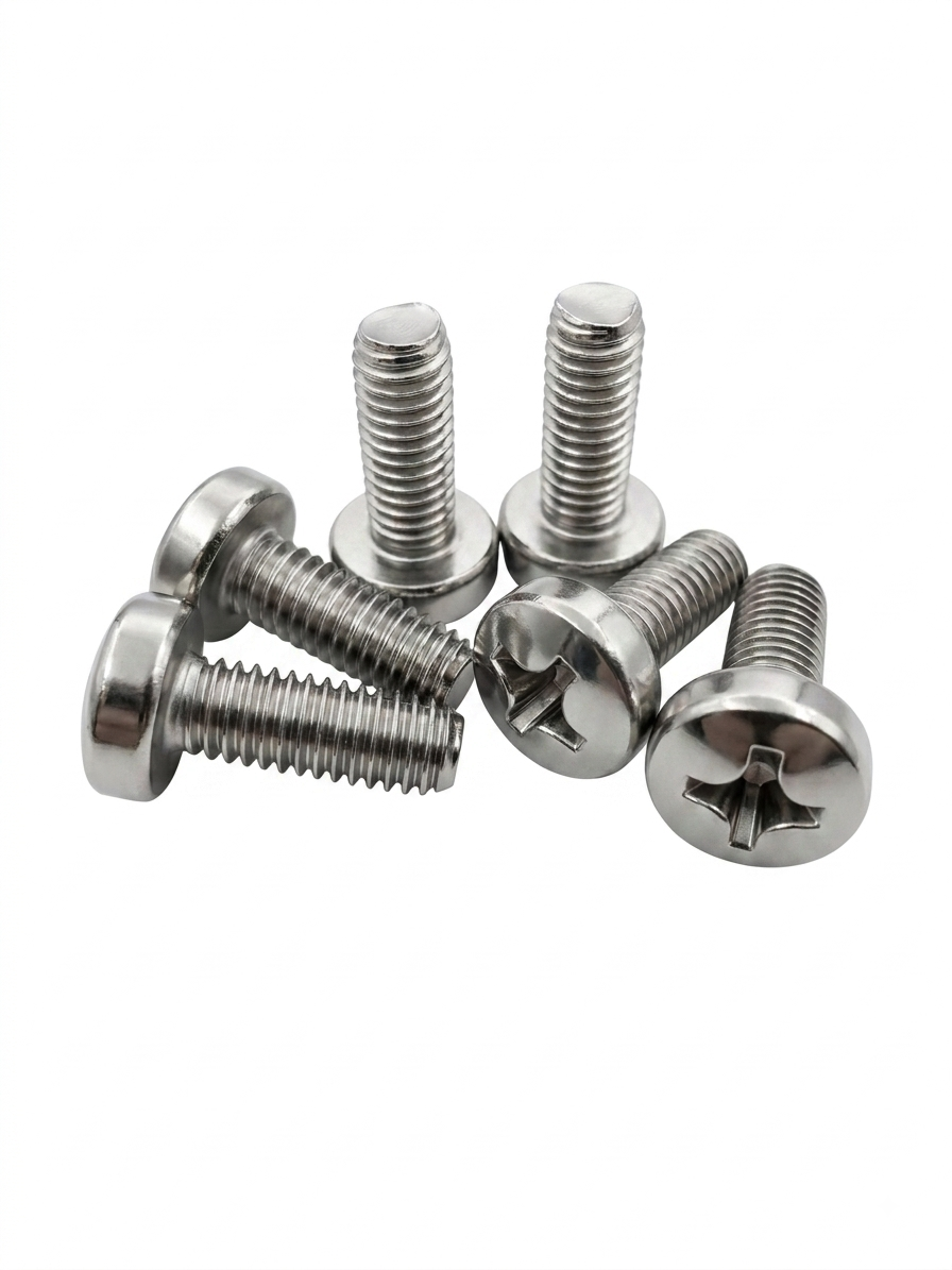 6 x 16 Stainless steel SS 304 Grade machine screw for HVAC and hardware applications in UAE